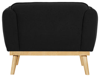 Nolita Boucle Fabric Upholstered Chair, Black