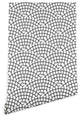 Deny Designs Holli Zollinger Mosaic Scallop Ligth Wallpaper, Black, 2'x10'