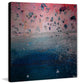 "Pink Sandy Beach" Painting Print on Brushed Aluminum, 40"x40"
