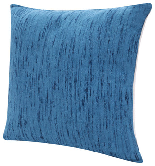 Stacy Garcia Blue Linen Handmade Throw Pillow