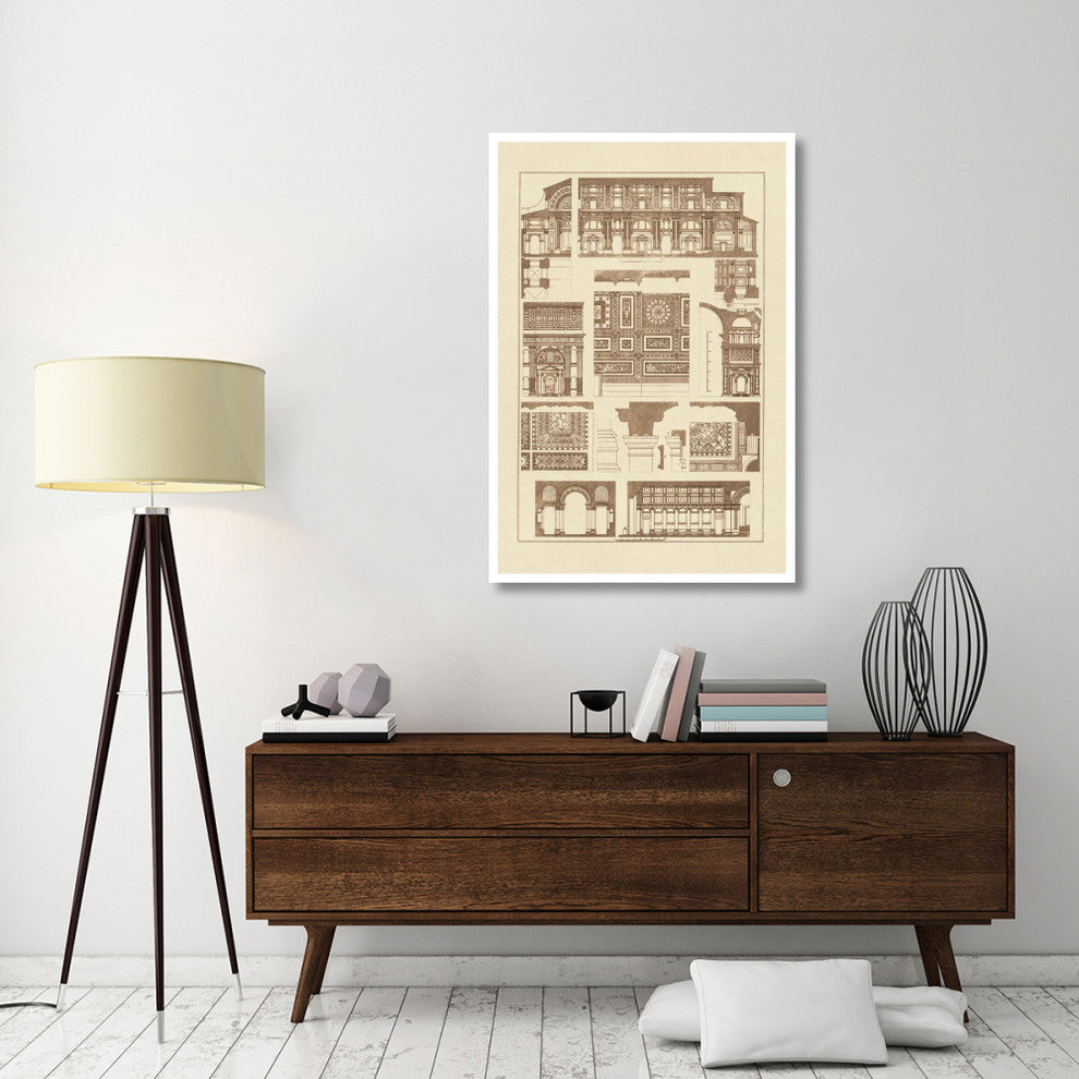 "Barrel Vaults of the Renaissance" Digital Paper Print by J. Buhlmann, 34"x50"