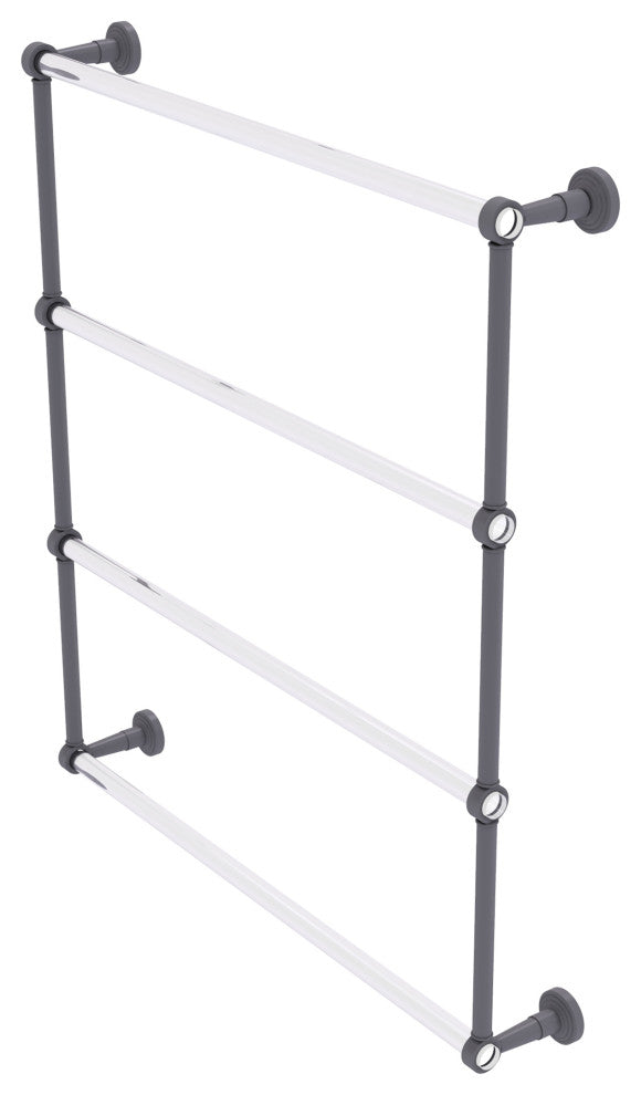 Pacific Beach 4 Tier 30" Ladder Towel Bar, Matte Gray