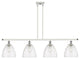 Innovations 516-4I-WPC-GBD-94-LED 4 Light Island Light, White, Polished Chrome