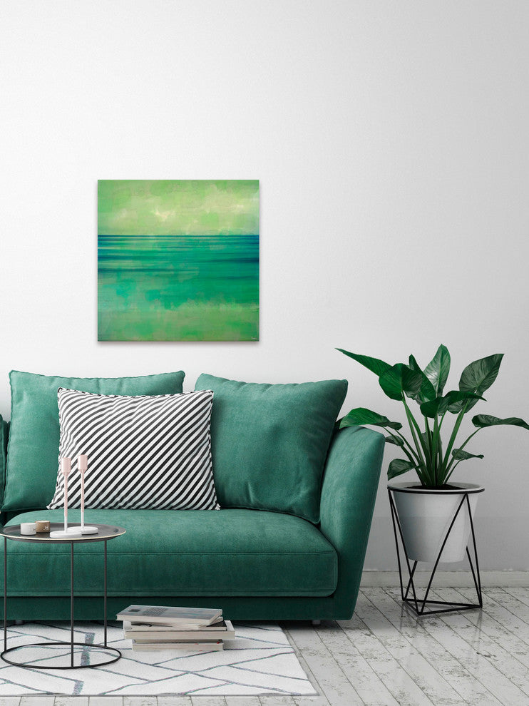 "Horizon" Painting Print on Wrapped Canvas, 40"x40"