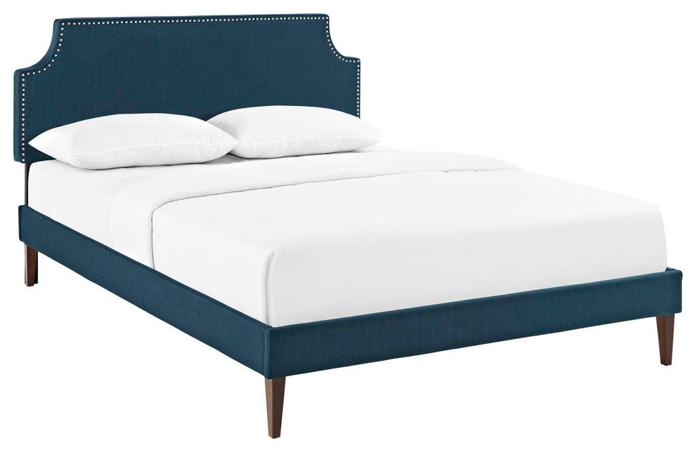 Corene King Platform Bed with Squared Tapered Legs
