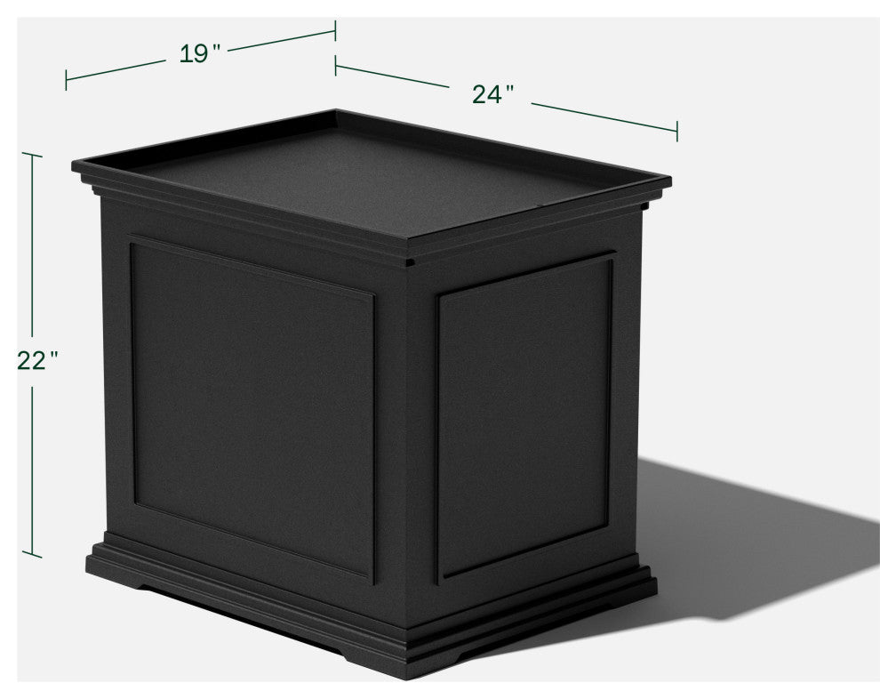 Veradek Brixton Tray Table, Black, 22 Inch, 1 Pack