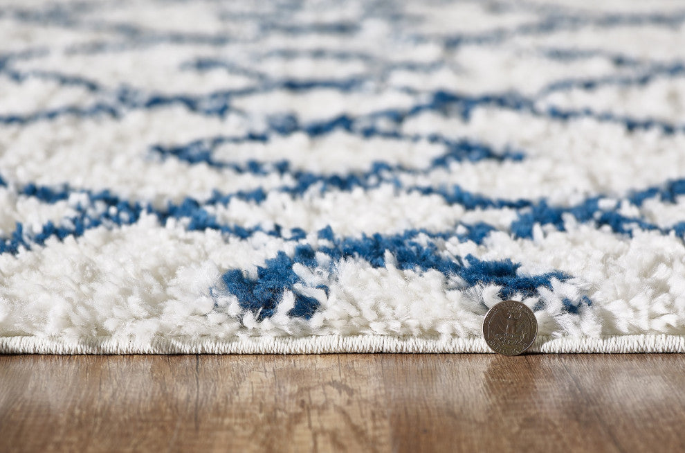 Pax Trends Moroccan Rug, Blue, 2'2" X 7'6" Runner