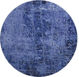 Premium Machine Washable Mayfield AMF559 Navy 8' x 8' Round Rug