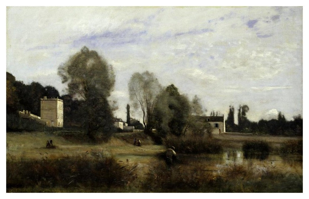 "Ville d'Avray, 1865" Print by Jean-Baptiste-Camille Corot, 42"x27"
