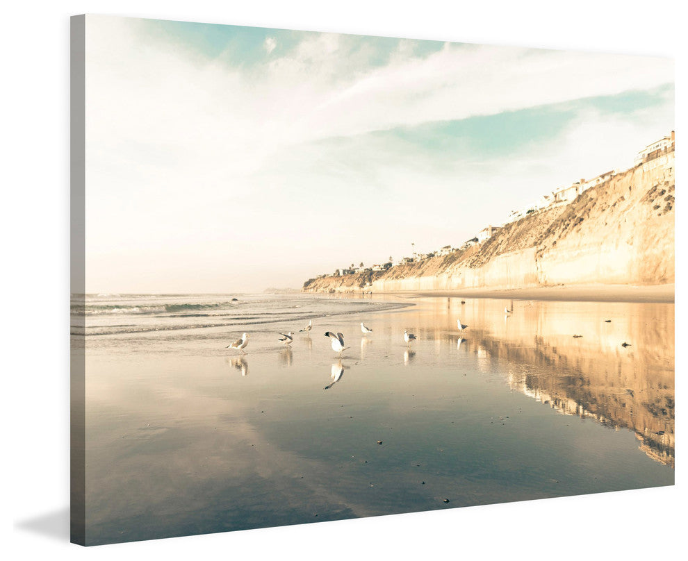 "Coastal Blues" Painting Print on Wrapped Canvas