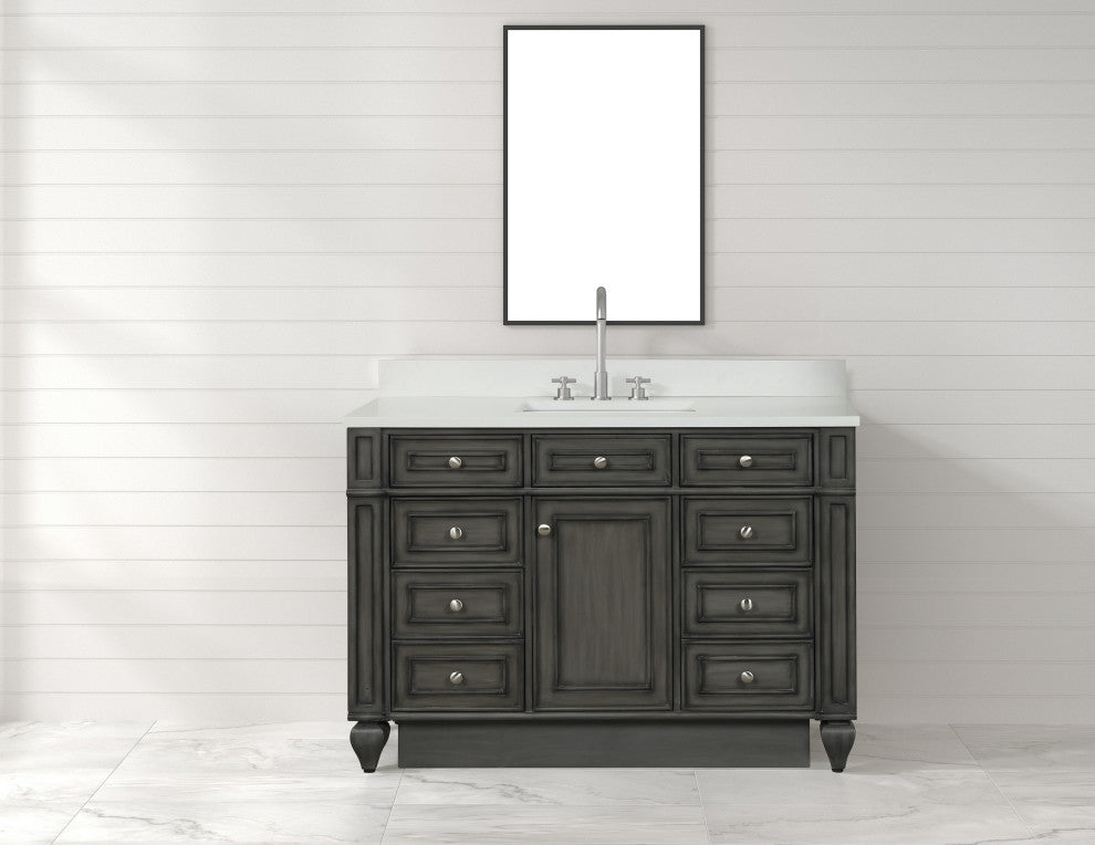 Winston 48" Single Vanity, Gray