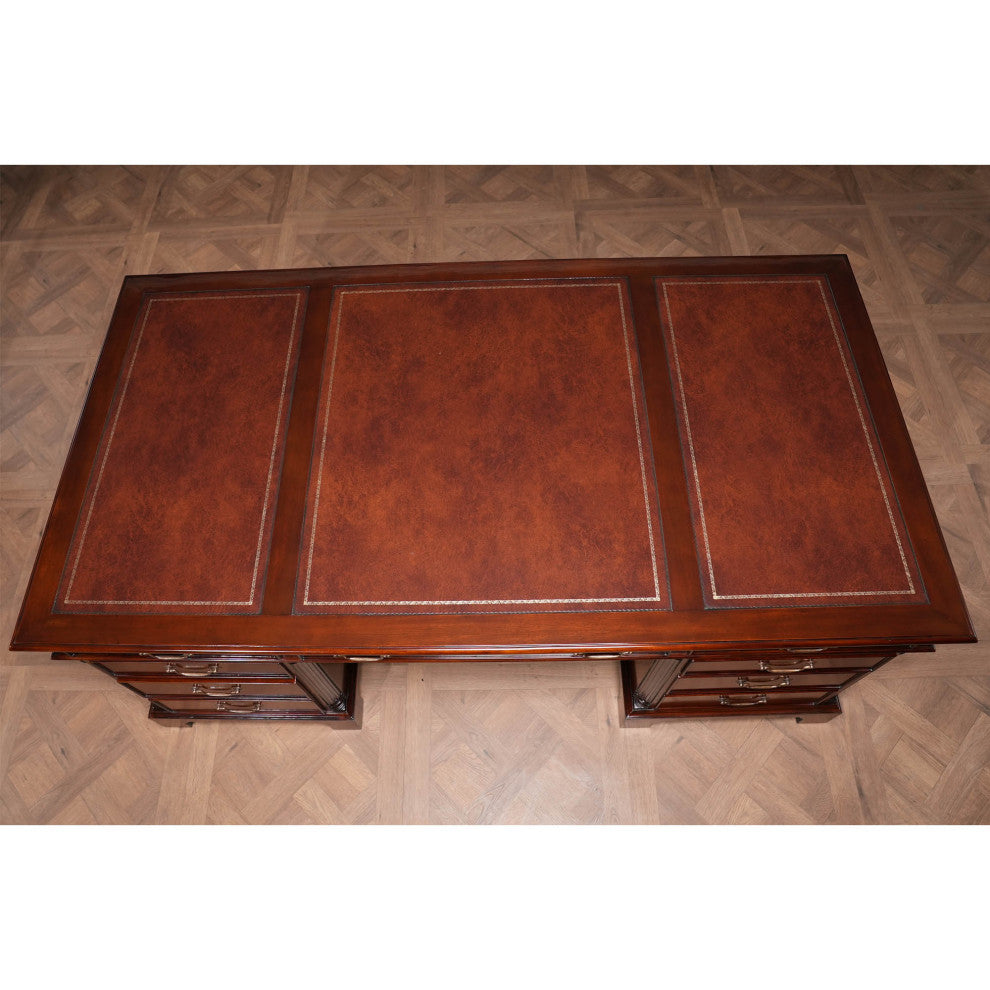 Large Mahogany Executive Desk