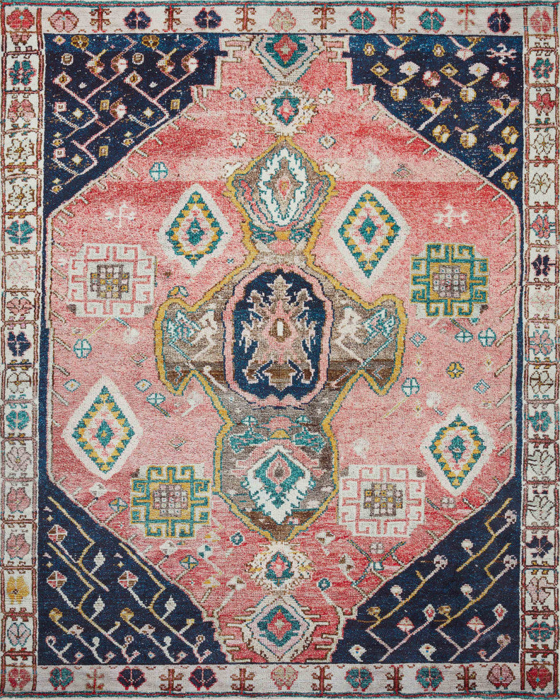 Loloi Fiona Rust/Navy 7'6"x9'6" Area Rug