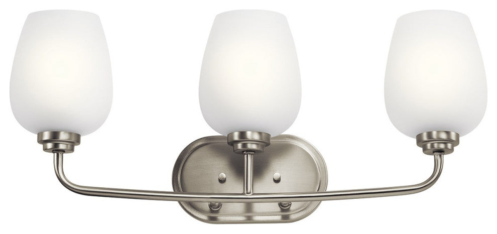 Kichler Valserrano 3 Light Bath Light in Brushed Nickel