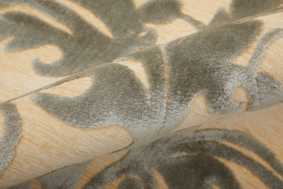 Weave & Wander Pellaro Rug, Cream/Silver, 2'2"x4'