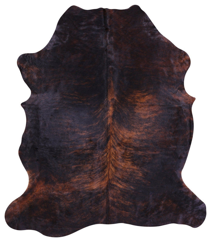 7' 1" X 6' 9" Organic Natural Hair-On Cowhide Area Rug C1535