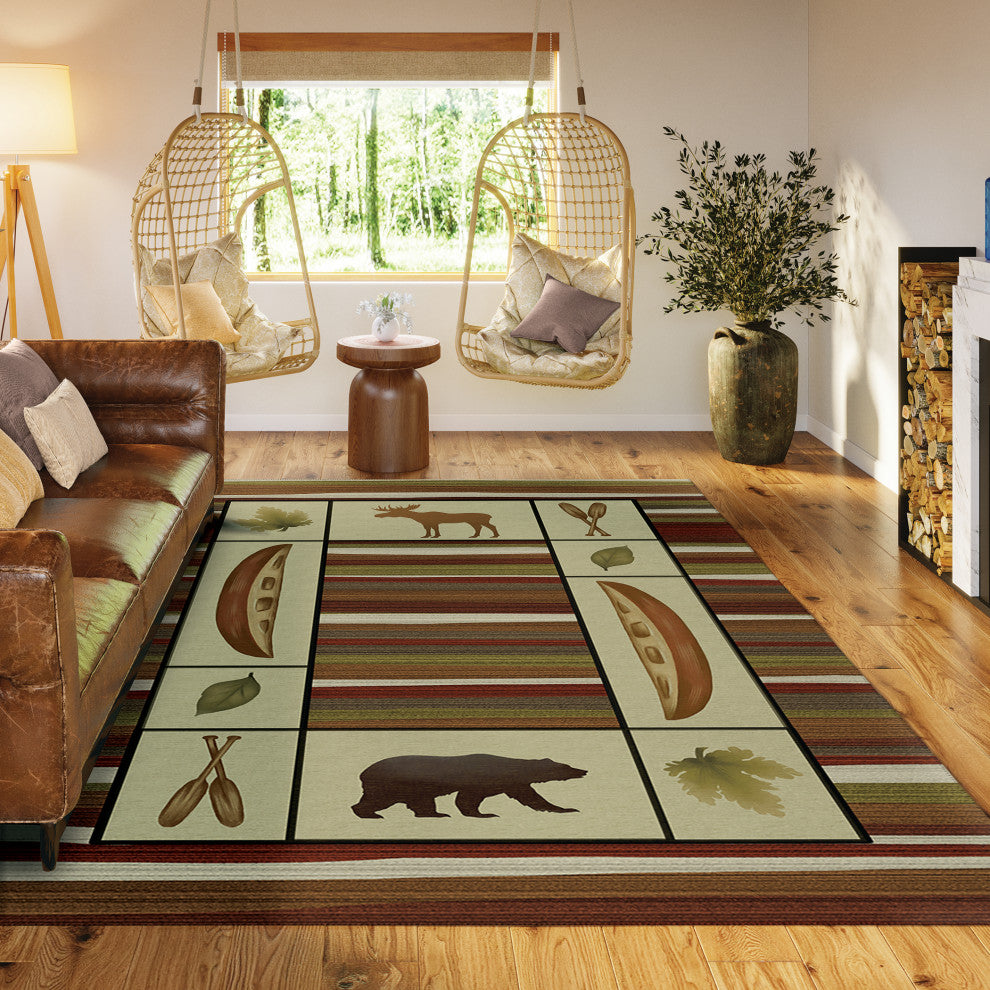 Indoor/Outdoor Excursion EX3 Canyon Machine Washable 9' x 12' Rug