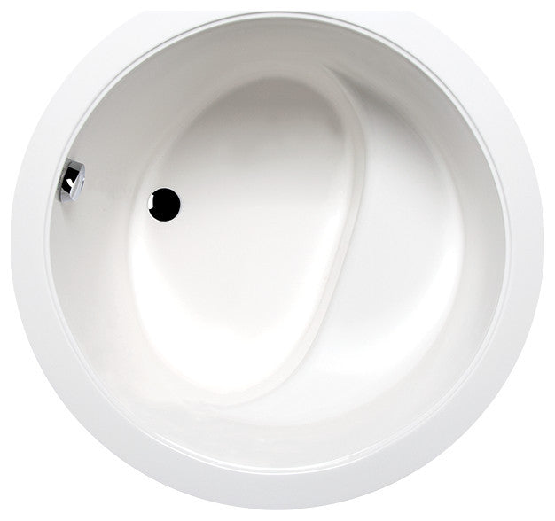 Malibu Hanalei Round Soaking Bathtub 42x42x31 White