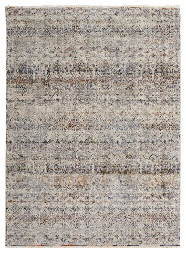 Frencess R39GL Transitional/Rustic/Farmhouse Rug, Gray, 3'x5'