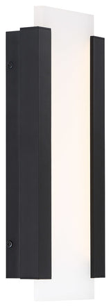 Fiction 14" LED Indoor & Outdoor Wall Light 3000K, Black