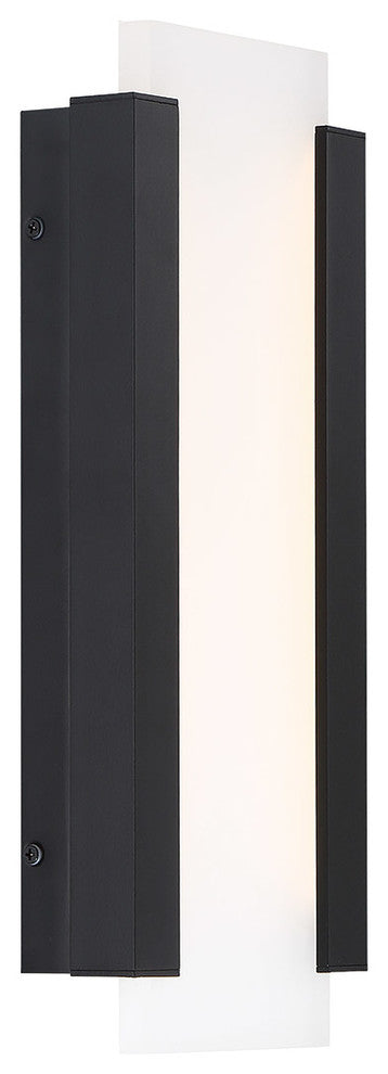Fiction 14" LED Indoor & Outdoor Wall Light 3000K, Black