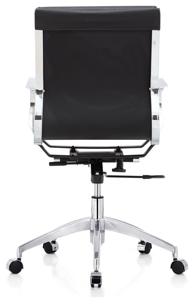 LuvModern Alera Swivel/Tilt Office Chair Soft Leather, Black