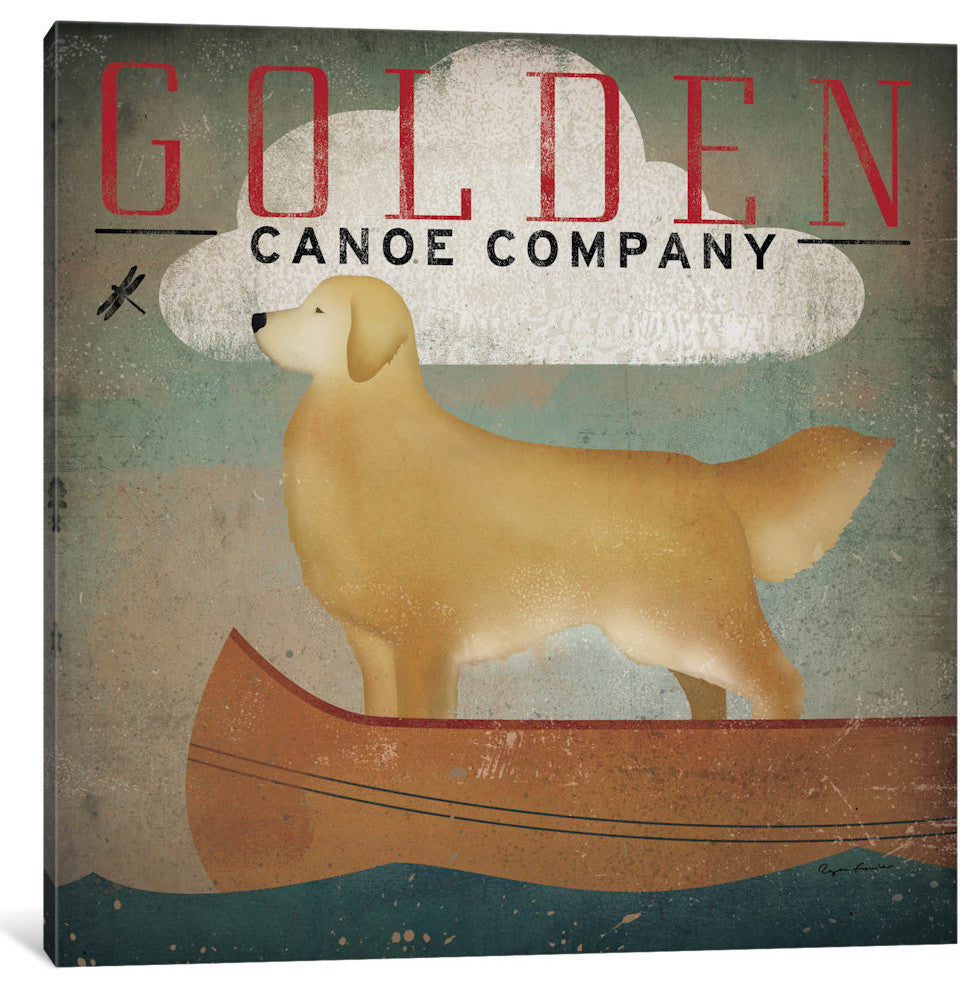 "Golden Dog Canoe Co. Gallery" by Ryan Fowler, 26x26x1.5"