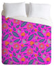 Hello Sayang Summer Batik Fuchsia Duvet Cover