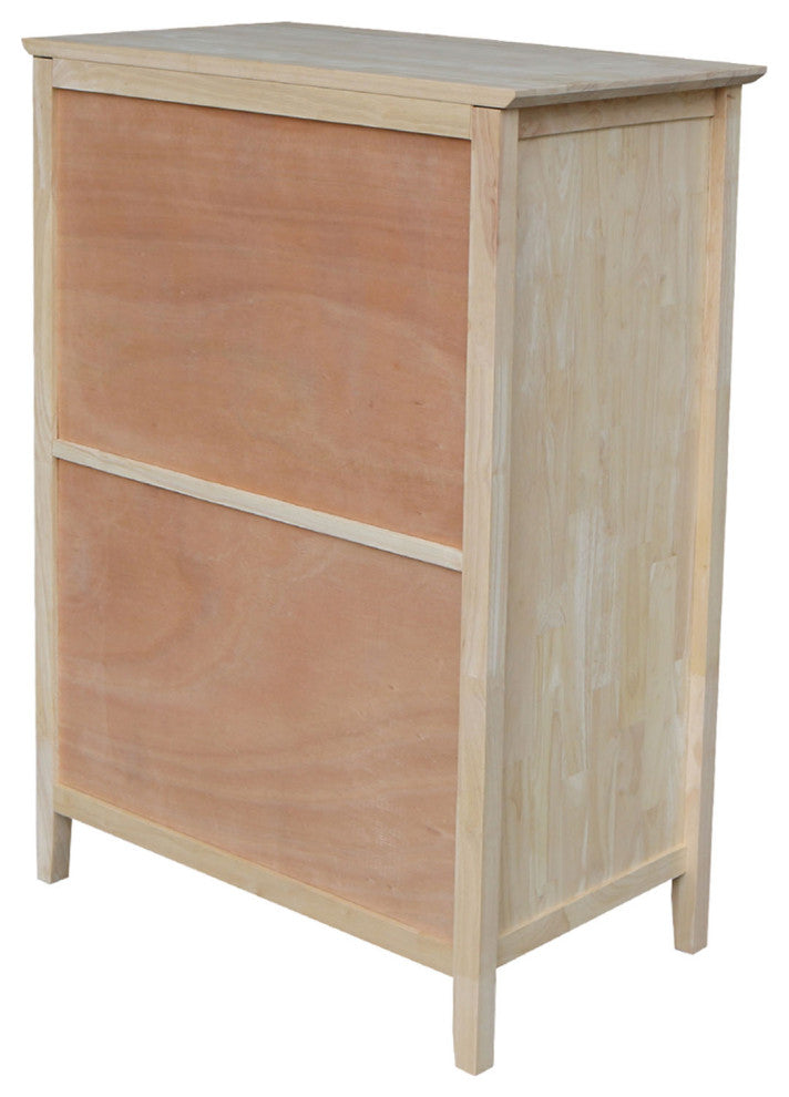 Solid Wood Dresser Chest With 4 Drawers