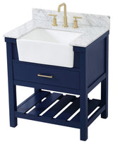 Home Living 22" Farmhouse Blue-Light Bathroom Vanity