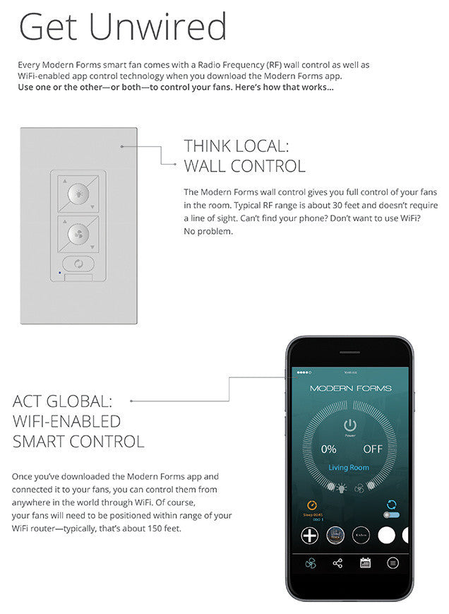Modern Forms Hydra Ceiling Fan, Titanium Silver