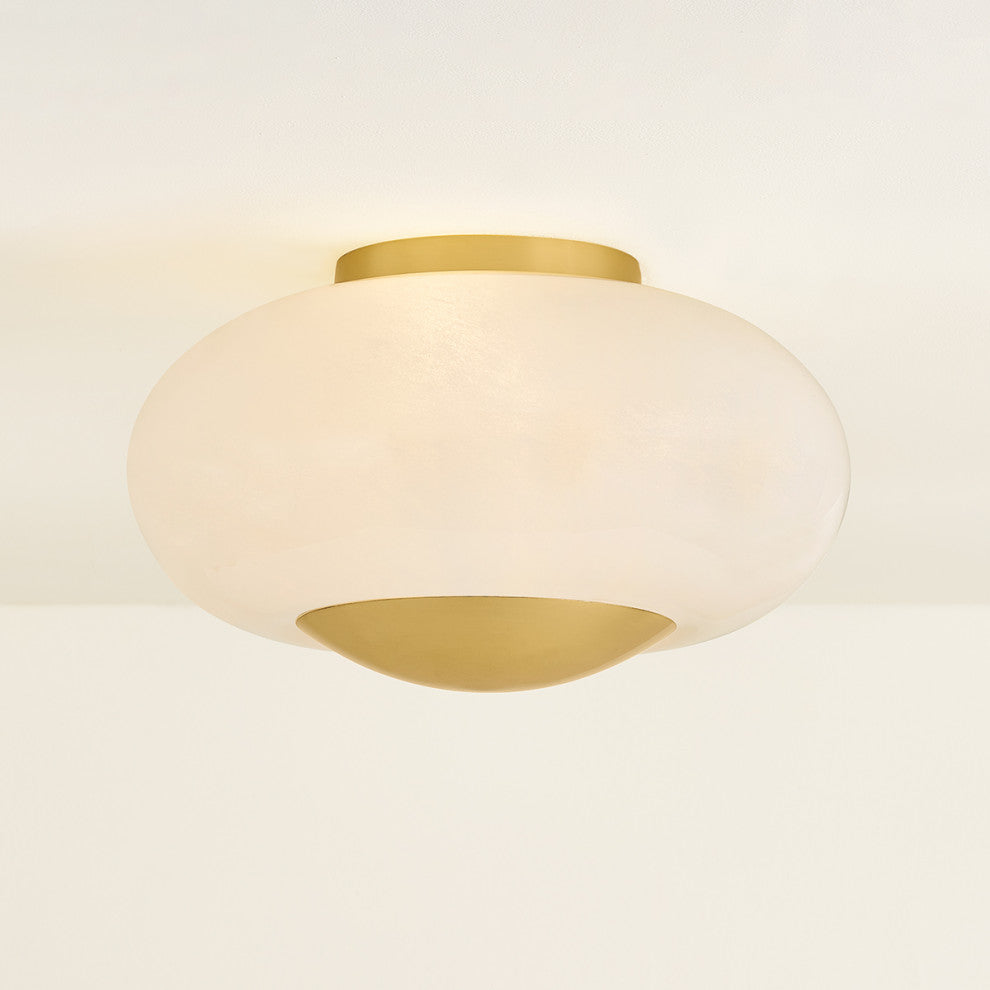 Mitzi Lottie Flush Mount Aged Brass