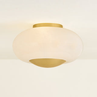 Mitzi Lottie Flush Mount Aged Brass