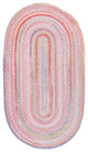 Capel Baby's Breath Pink 0450_510 Braided Rugs - 27" X 9' Runner Runner