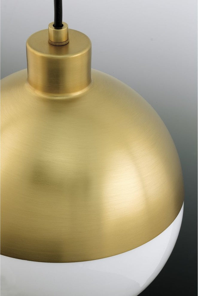 Globe LED 1-Light LED Pendant, Brushed Bronze
