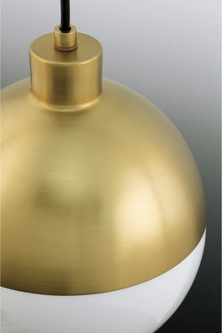 Globe LED 1-Light LED Pendant, Brushed Bronze