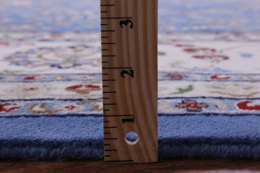 Persian Nain Wool and Silk Hand Knotted Rug 10' 7" X 17' 4" Q9338