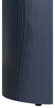 GDF Studio 60" Oval Top Console Table, Curved & Customizable Legs, Navy Blue