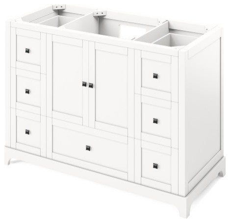 Jeffrey Alexander Addington Contemporary 48" White Single Sink Vanity