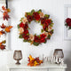 30" Harvest and Peony Artificial Wreath