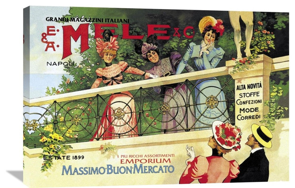 The Great Italian Store And Emporium, E. A. Mele, 1898, 36"X24"