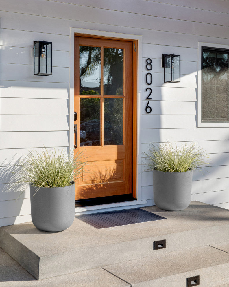 Pure Series Kona Planter, Grey, 20", 2 Pack