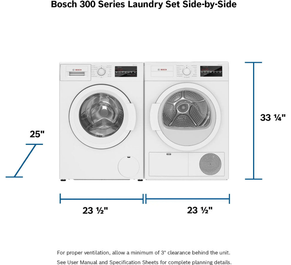 BOSCH 300 Series Compact Condensation Dryer