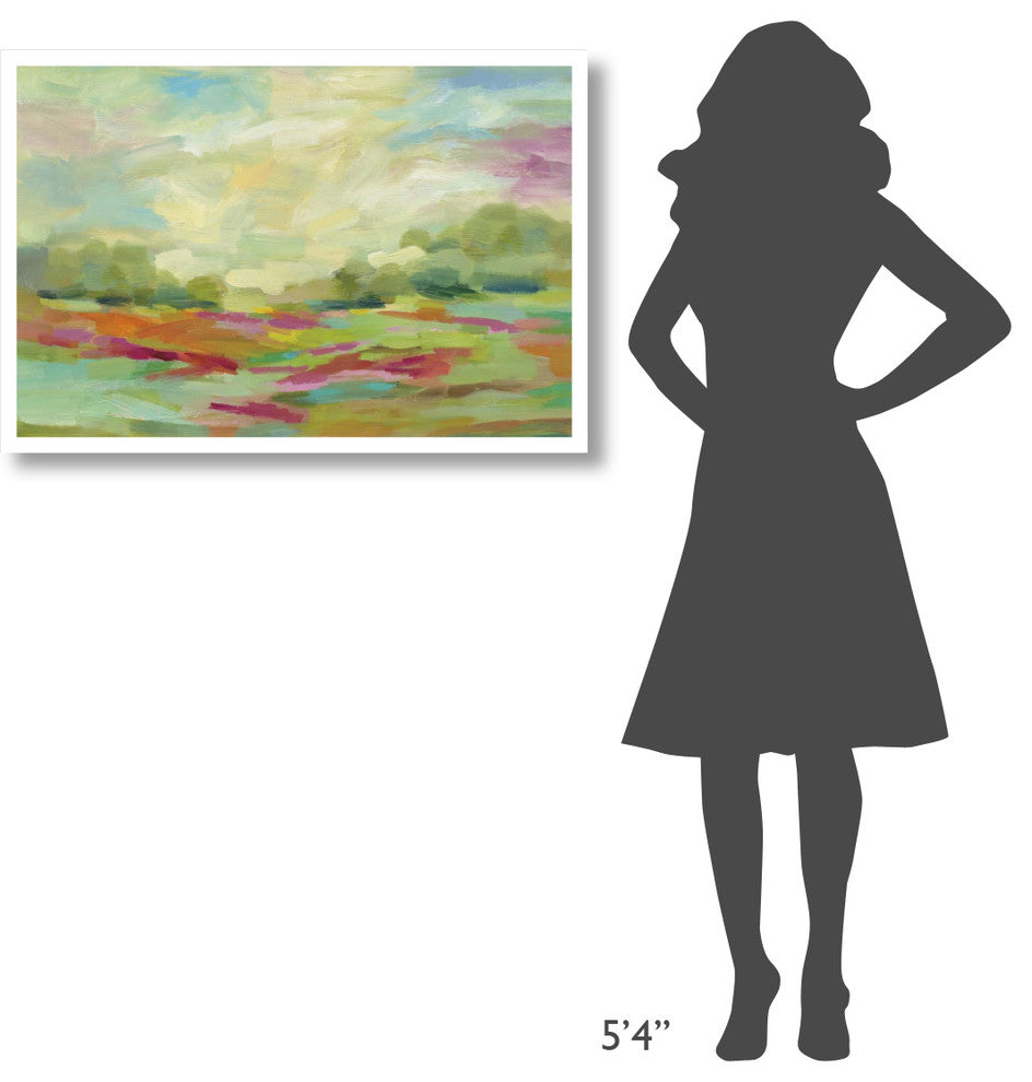 "Sunny Fields" Digital Paper Print by Silvia Vassileva, 38"x26"
