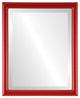 Pasadena Framed Rectangle Mirror, Holiday Red, 17"x21"