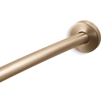 Kohler K-9351 Expanse 60" - 72" Adjustable Curved Shower Rod - Vibrant Brushed