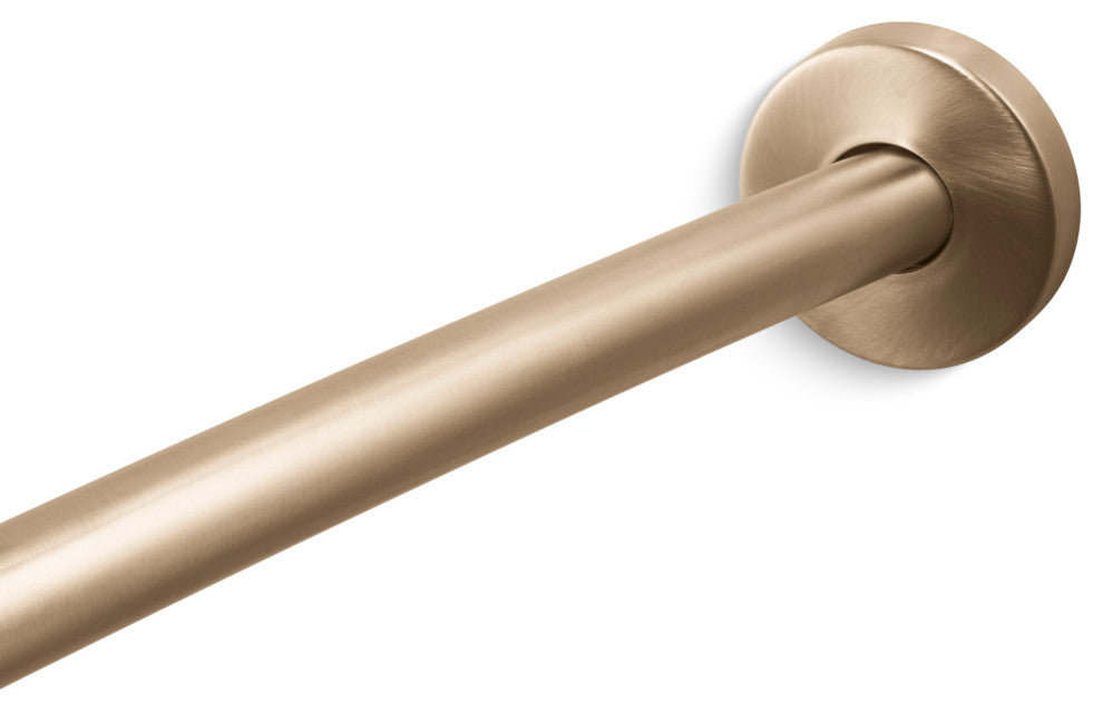 Kohler K-9351 Expanse 60" - 72" Adjustable Curved Shower Rod - Vibrant Brushed