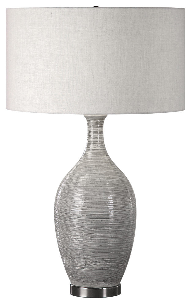 Uttermost Dinah Gray Textured Table Lamp
