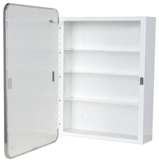 Round Corner Series Right Hinged Medicine Cabinet, 16"x22"