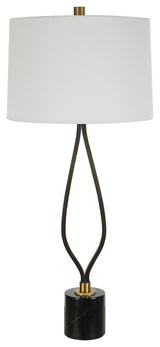 Separate Paths Iron Table Lamp